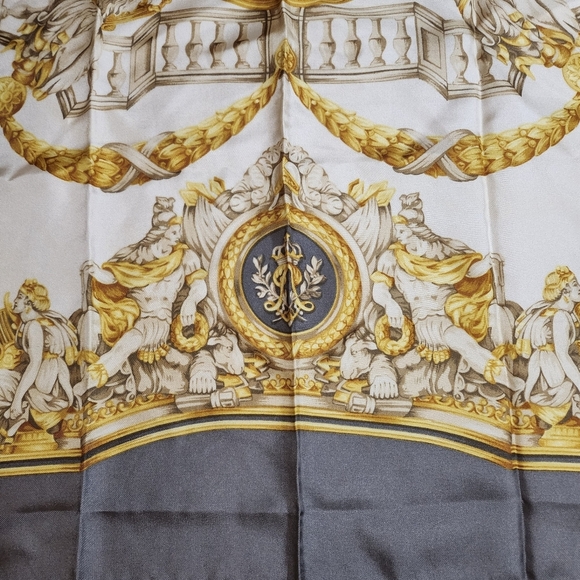 Lancel Silk Scarf 34/34 Authentic - Picture 8 of 11